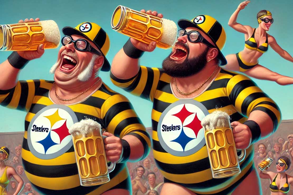 Pittsburgh Yinzer Olympics: Synchronized Beer Chugging