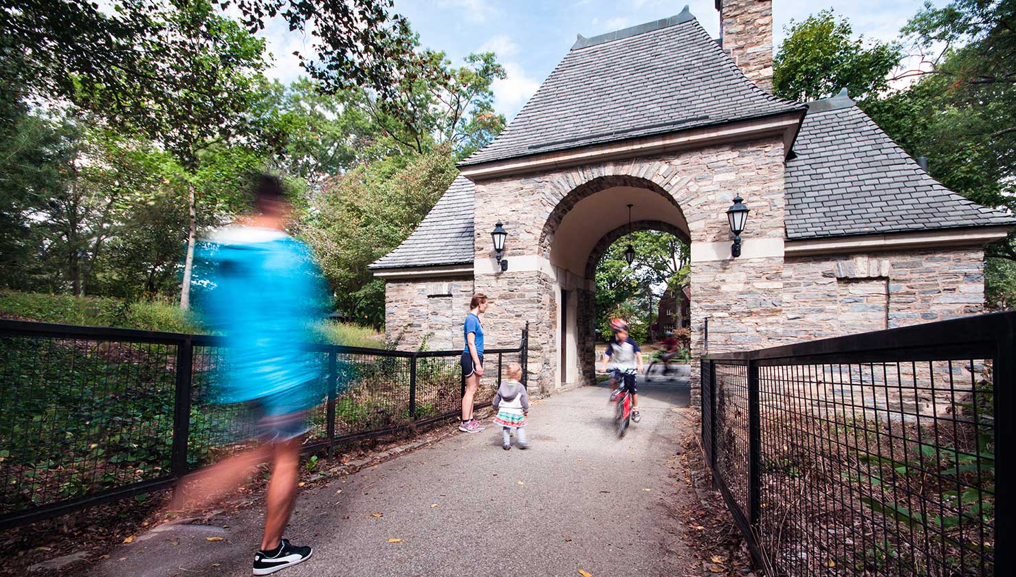 Photo of Frick Park Gatehouse. 