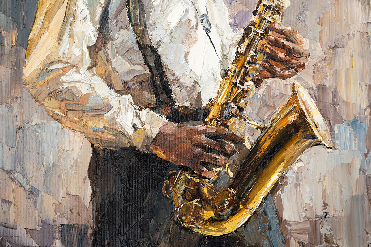 Artistic Jazz Player Image