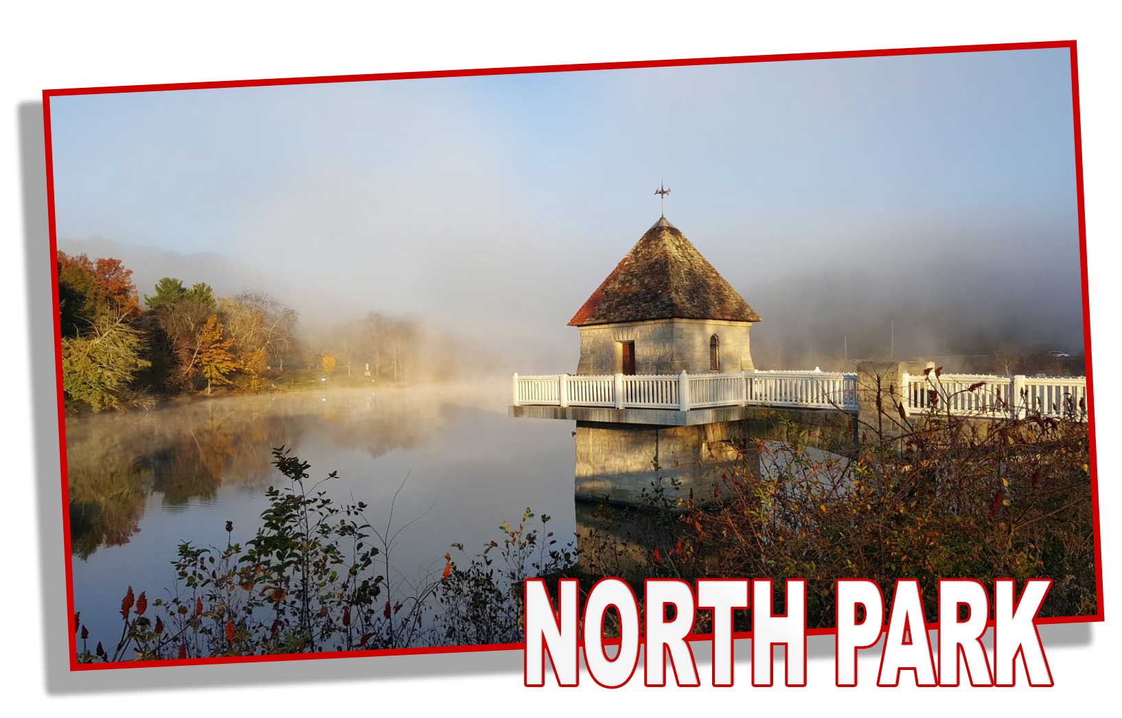 Image of scenic overlook at Allegheny County's North Park  in Gibsonia, Pa.