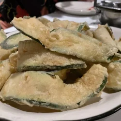 Breaded zucchini appetizer for the table at Rico&#039;s Restaurant in Ross Township, Pa., Sept. 30, 201 (Across North Hills Photo/Matt De Reno)