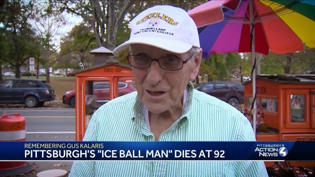 Customers reflect on Gus Kalaris of Gus and YiaYia&#039;s ice ball cart