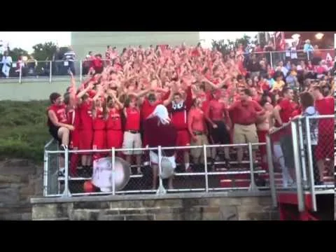 North Hills High School Student Section &quot;Moses Parting the Red Sea&quot; 9/6/13